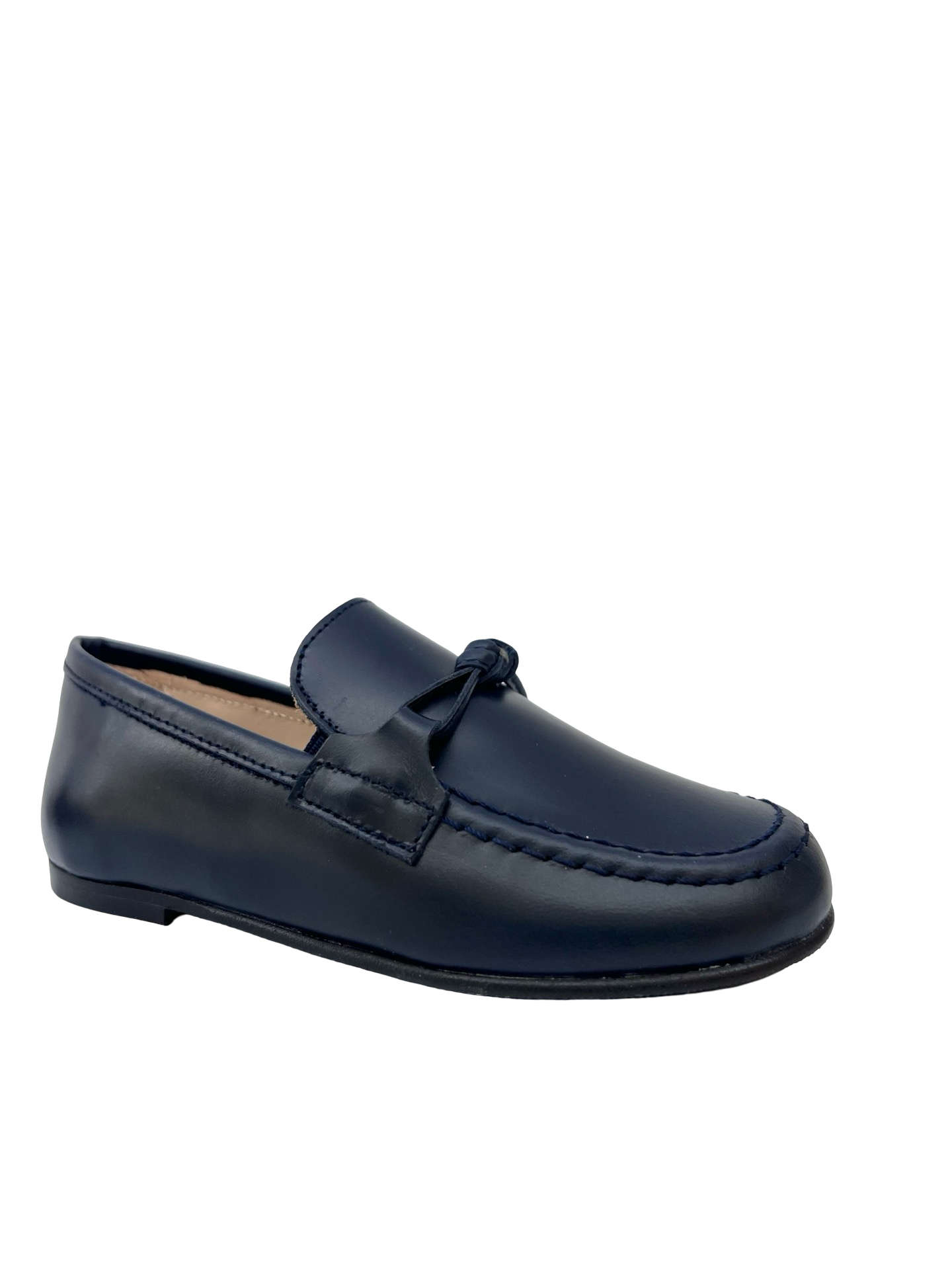 Luccini Navy Tied Loafer