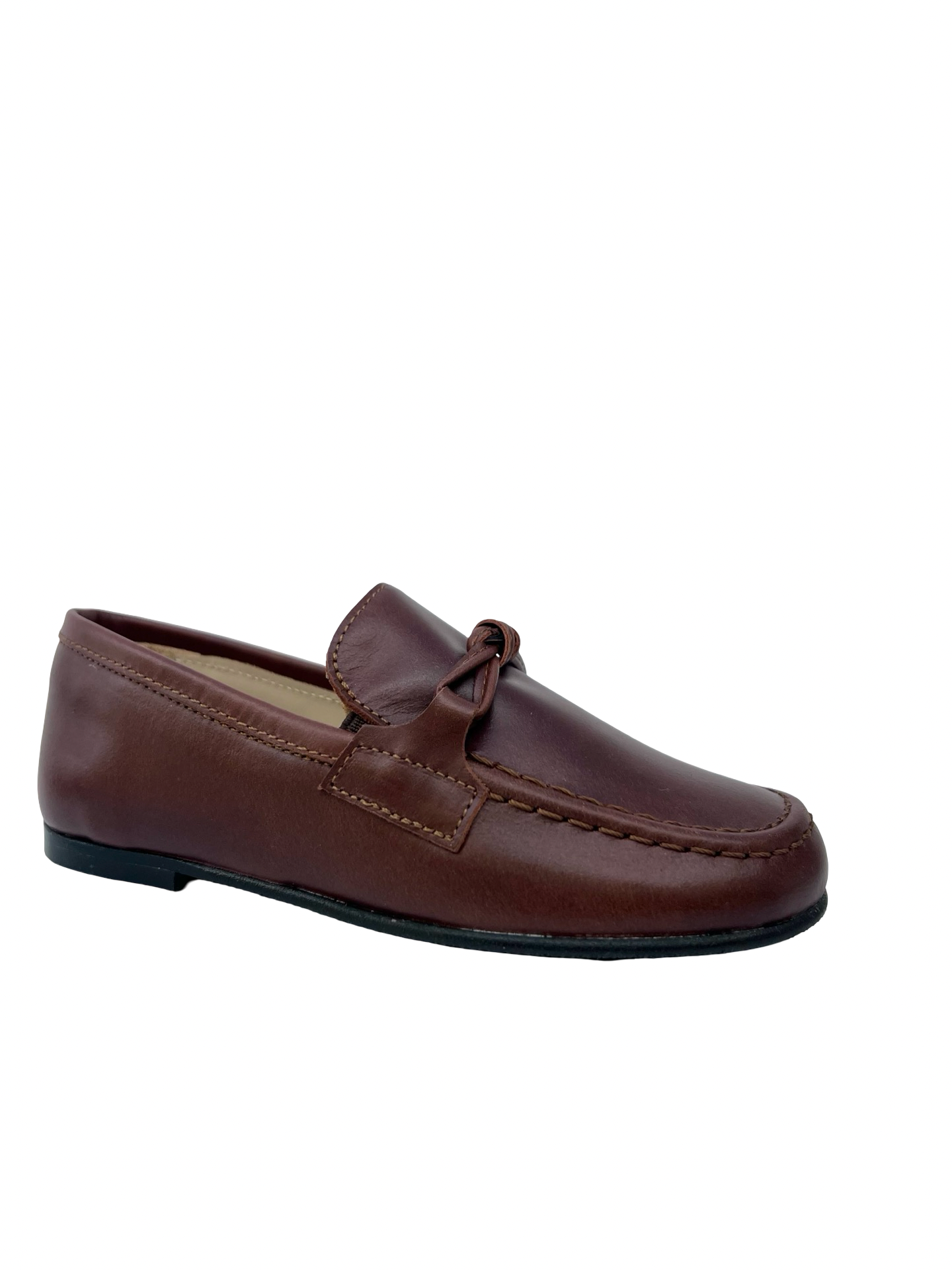 Luccini Brown Tied Loafer