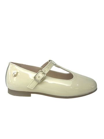 Venettini Bone Patent T Strap