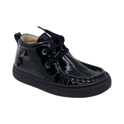 Naturino Black Patent Wallabbee Bootie- Kasden