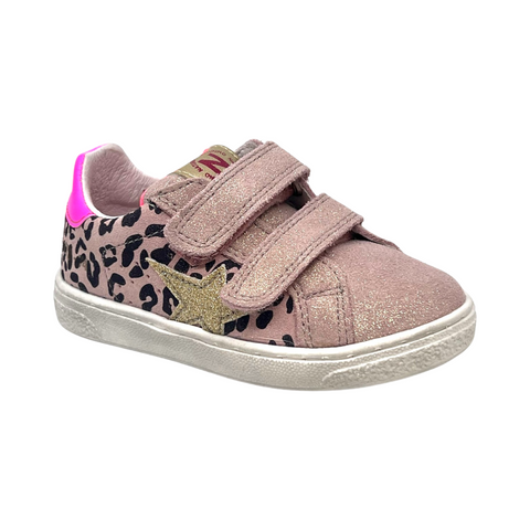 Naturino Rose Animalier Double Velcro Star Sneaker- Pinn