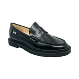 Venettini Black Florentic Penny Loafer