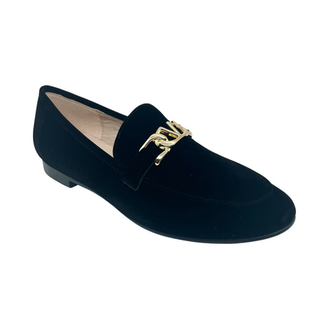 Venettini V Chain  Velvet Loafer
