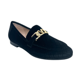 Venettini V Chain Quilted Velvet Loafer