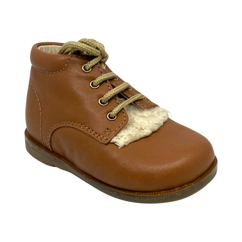 Beberlis Luggage Laced Sherpa Baby Bootie