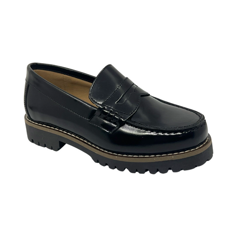 Jolee Black Chunky Loafer