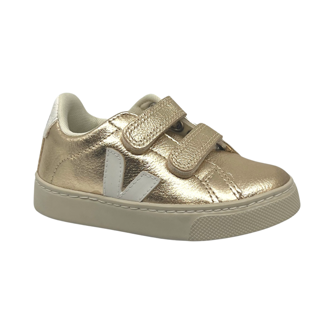 Veja Gold Double Velcro Sneaker