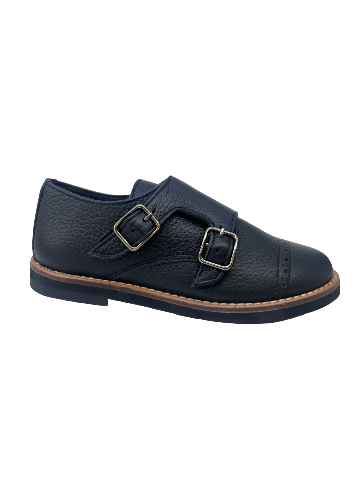 Blublonc Navy Monkstrap Dress Shoe - Landon