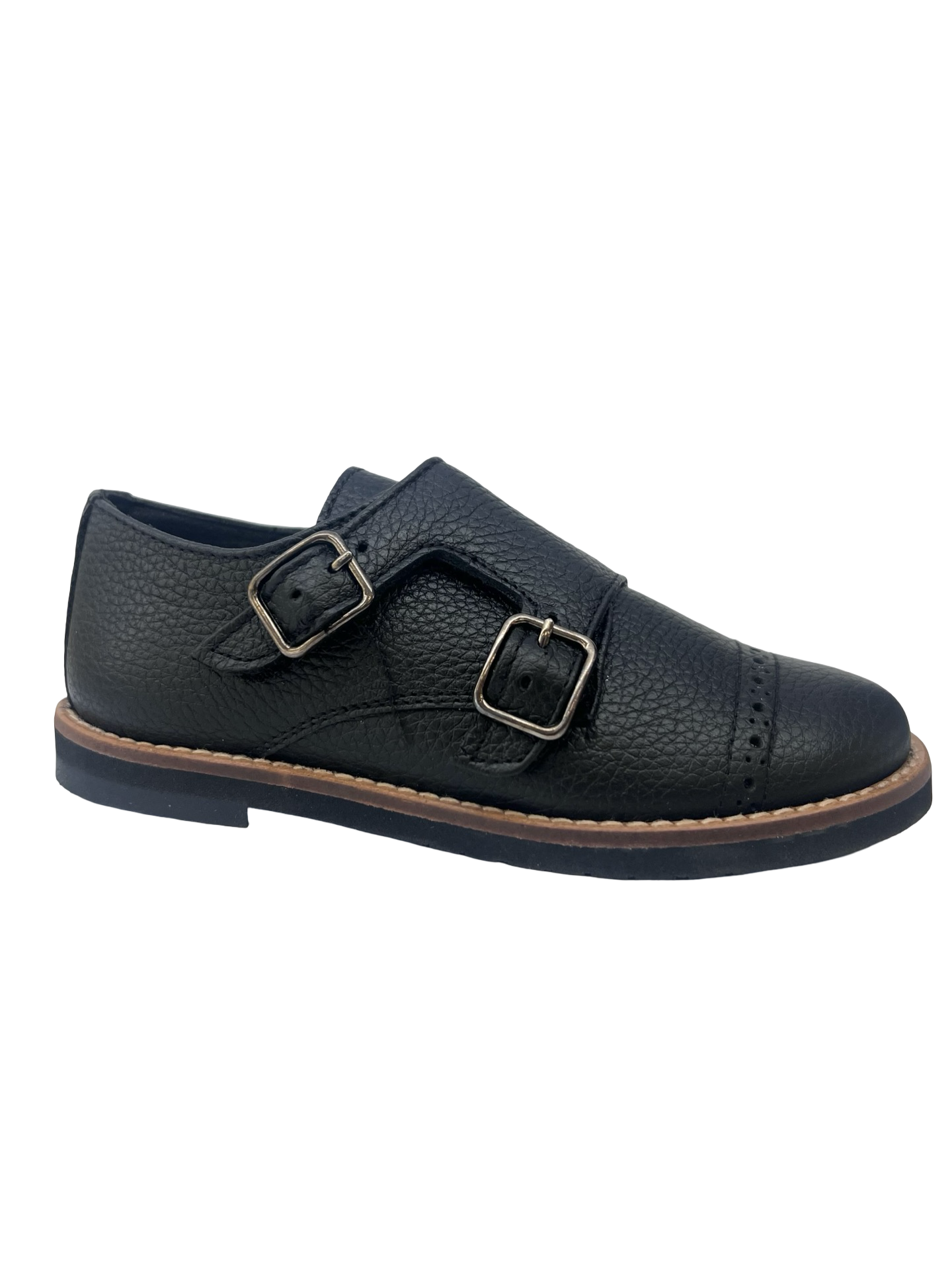 Blublonc Black Monkstrap Dress Shoe - Landon