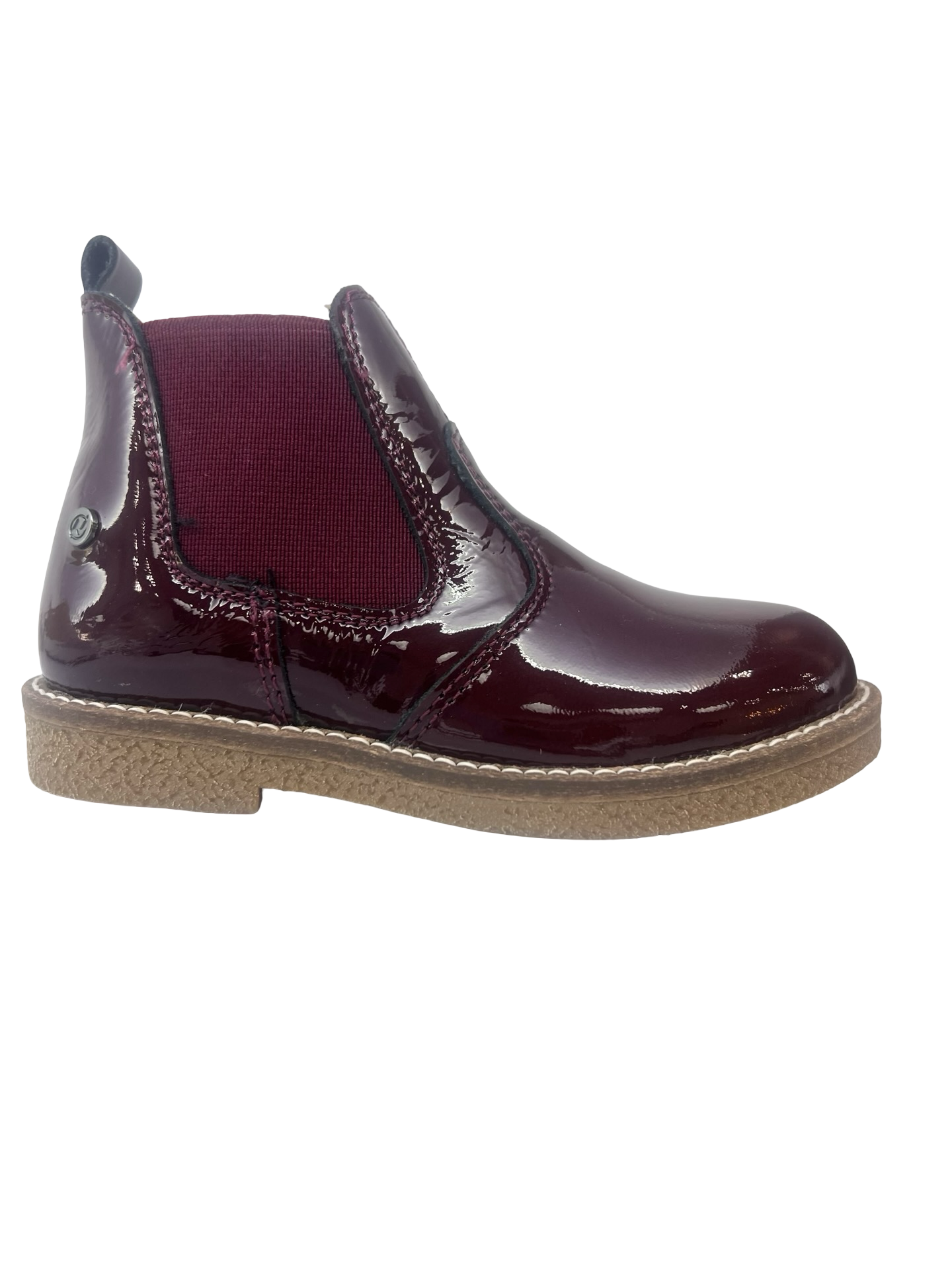 Naturino Bordeaux Patent Bootie - Arthur