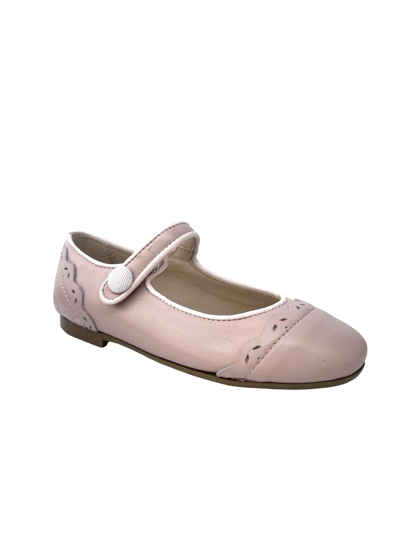 Papanatas Rose Scalloped Cap Toe Mary Jane