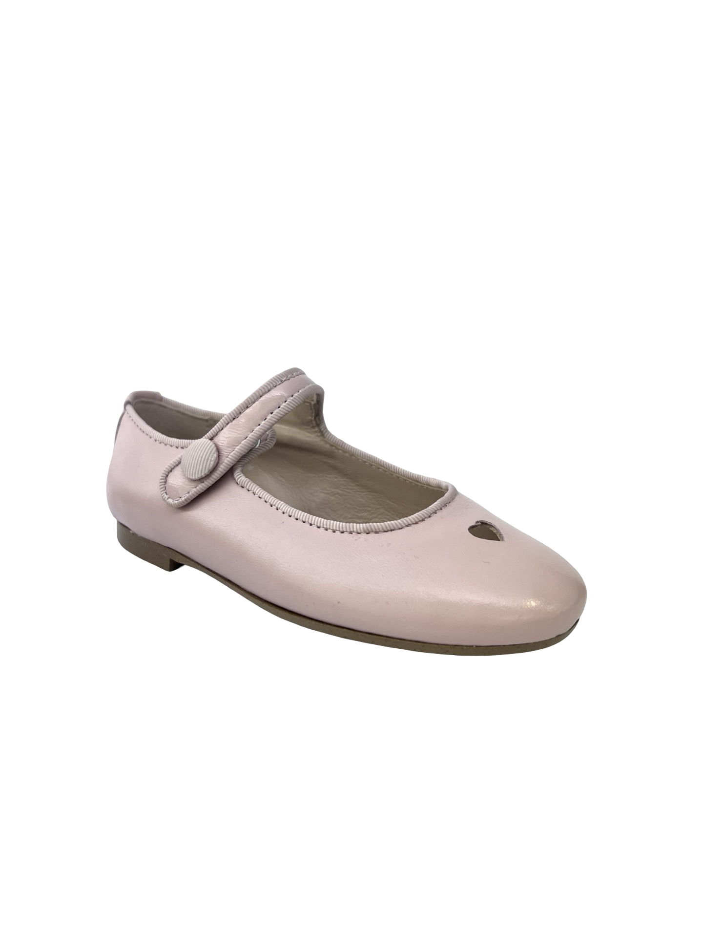 Papanatas Soft Pink Mary Jane with Heart Detail