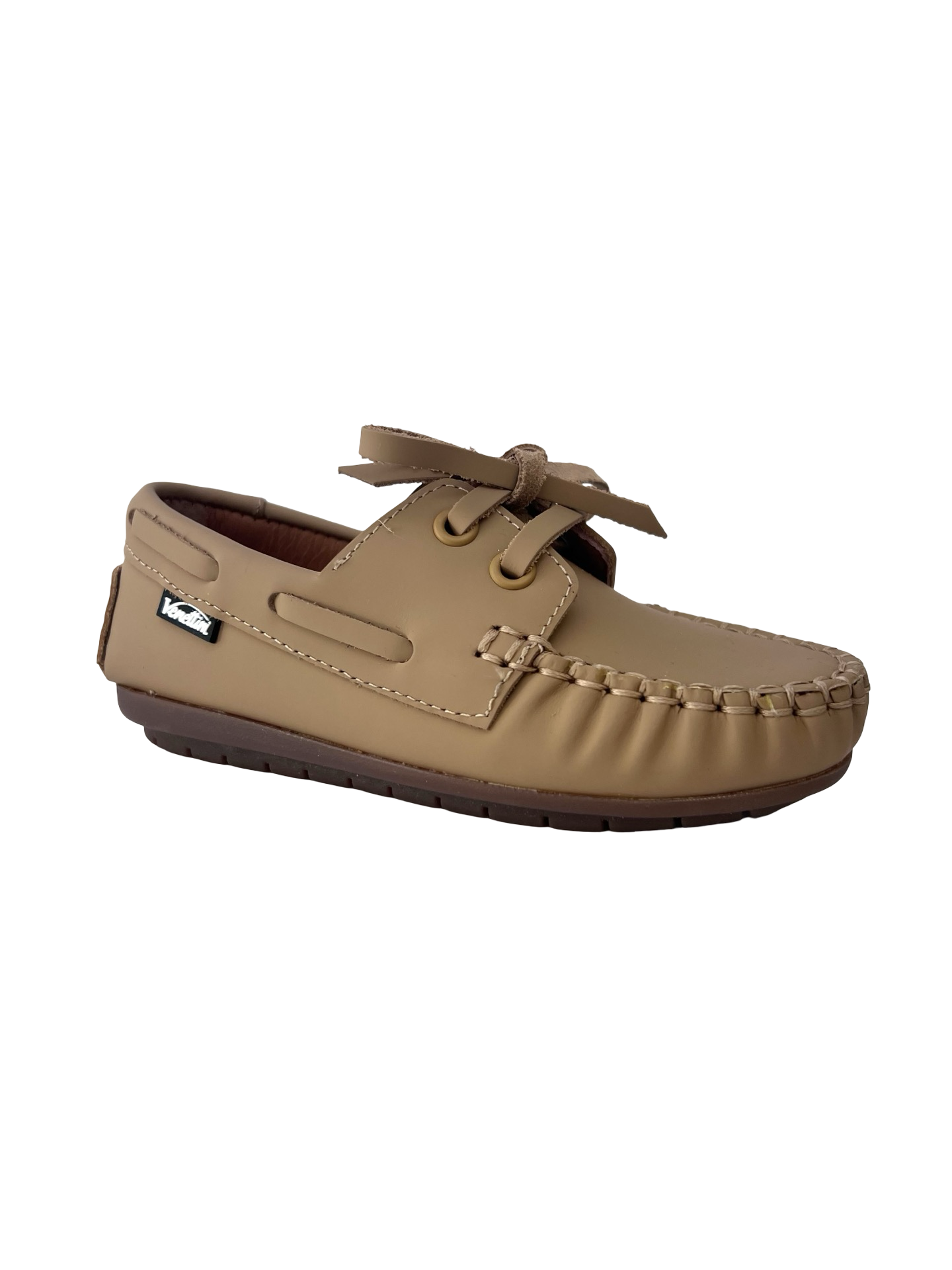 Venettini Tan Tied Mocassin
