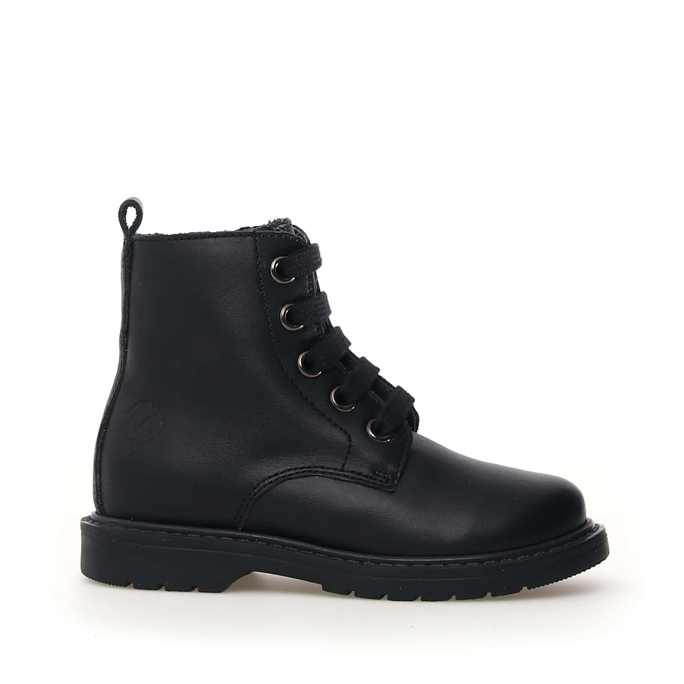 Naturino Black Laced Zip Bootie- Barnett