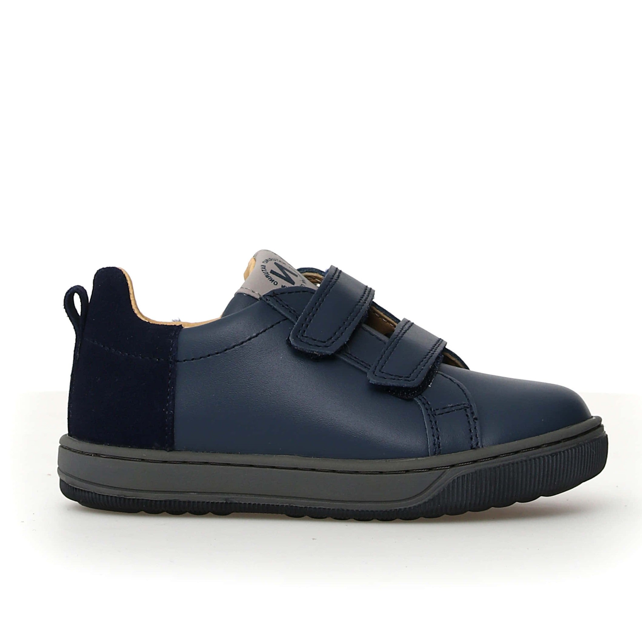 Naturino Navy Double Velcro Sneaker- Caleb