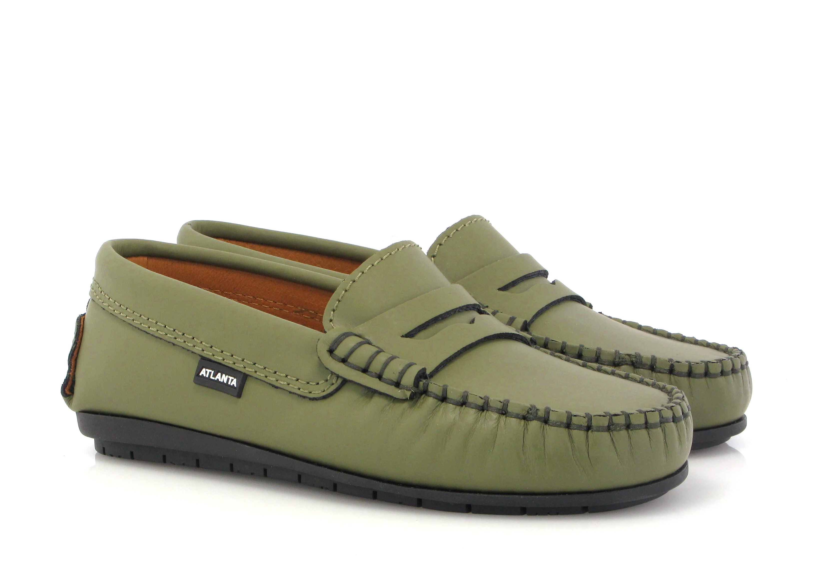 Atlanta Mocassin Pistachio Gum Penny Loafer