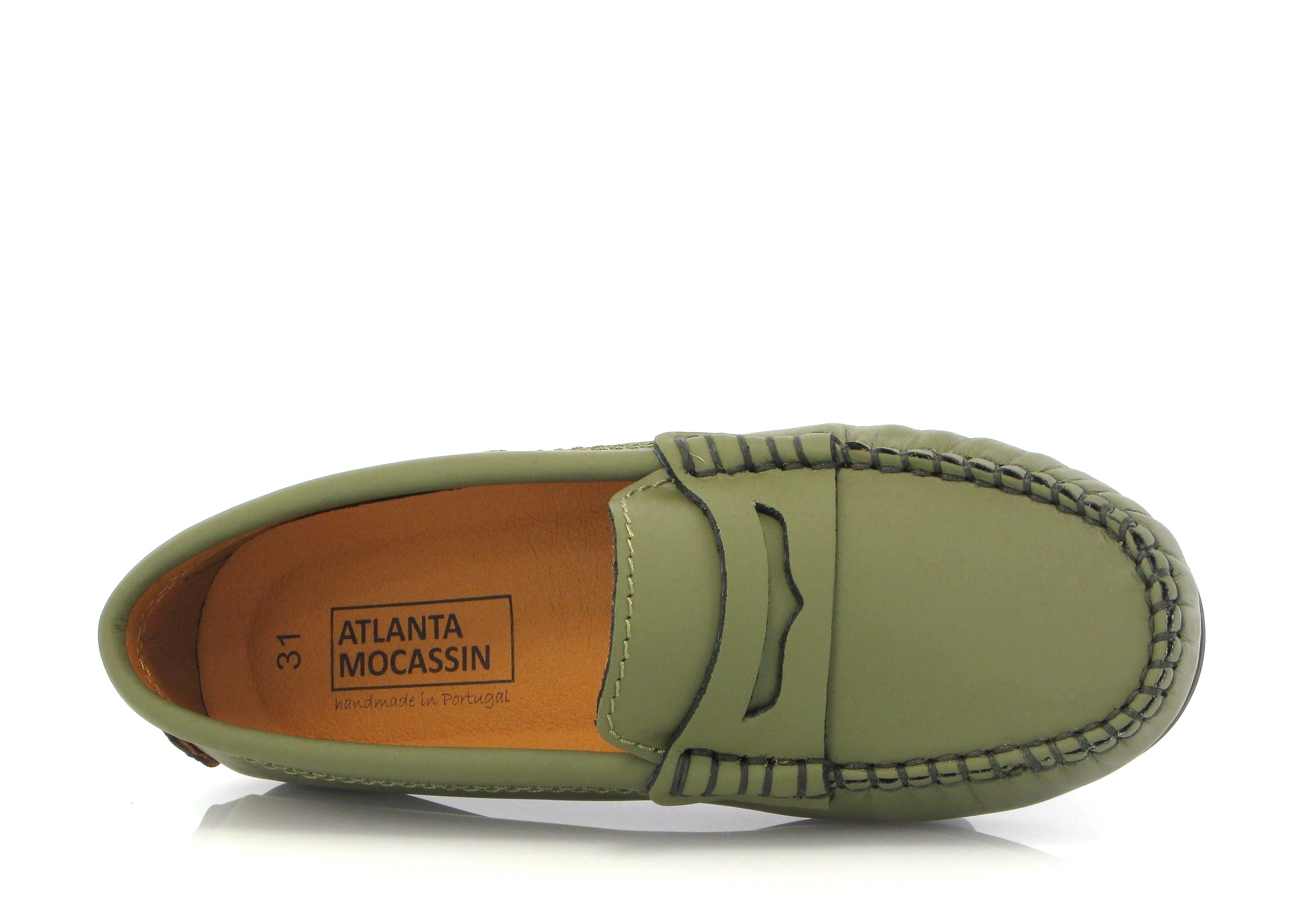 Atlanta Mocassin Pistachio Gum Penny Loafer