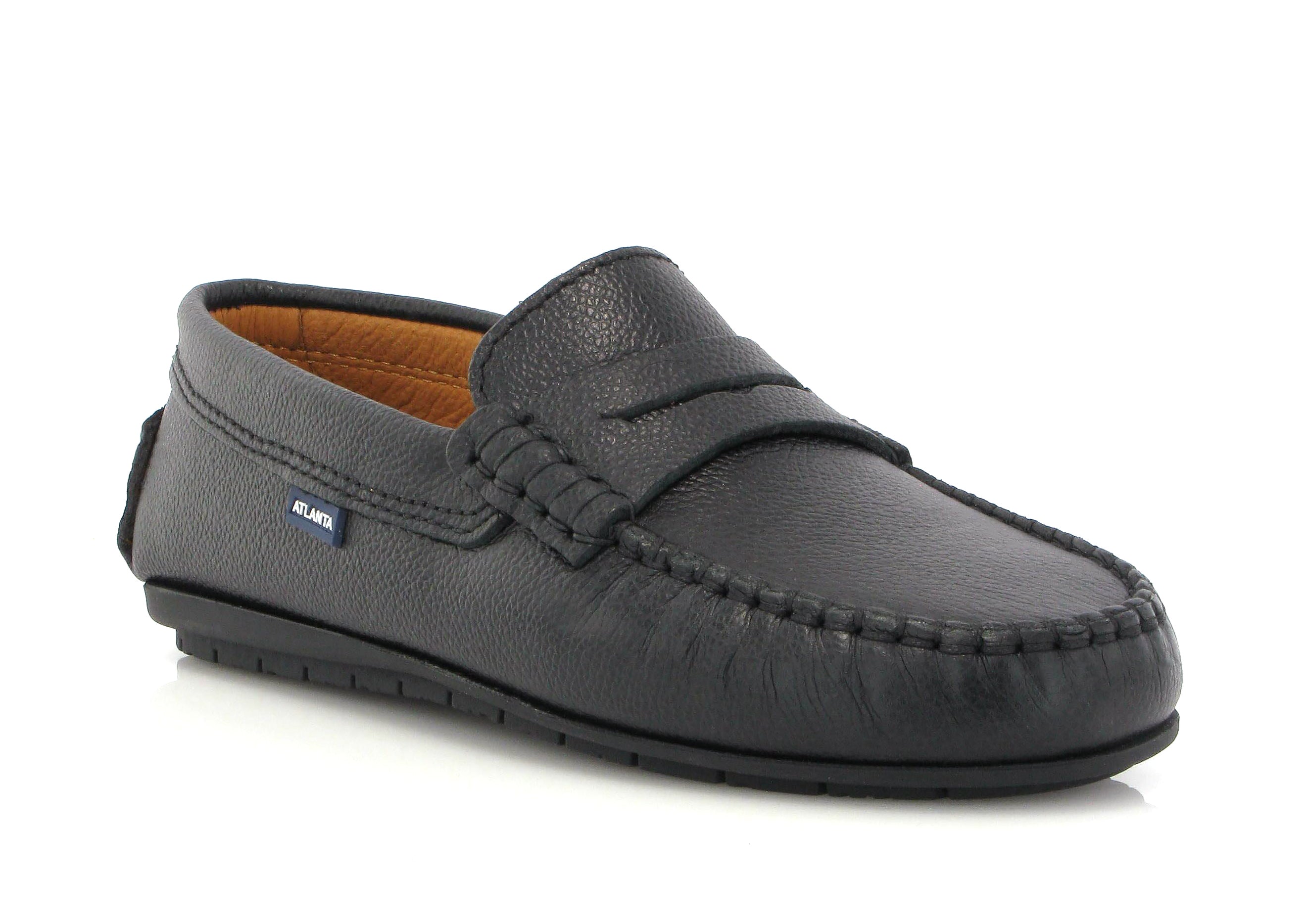 Atlanta Black Pebble Penny Loafer
