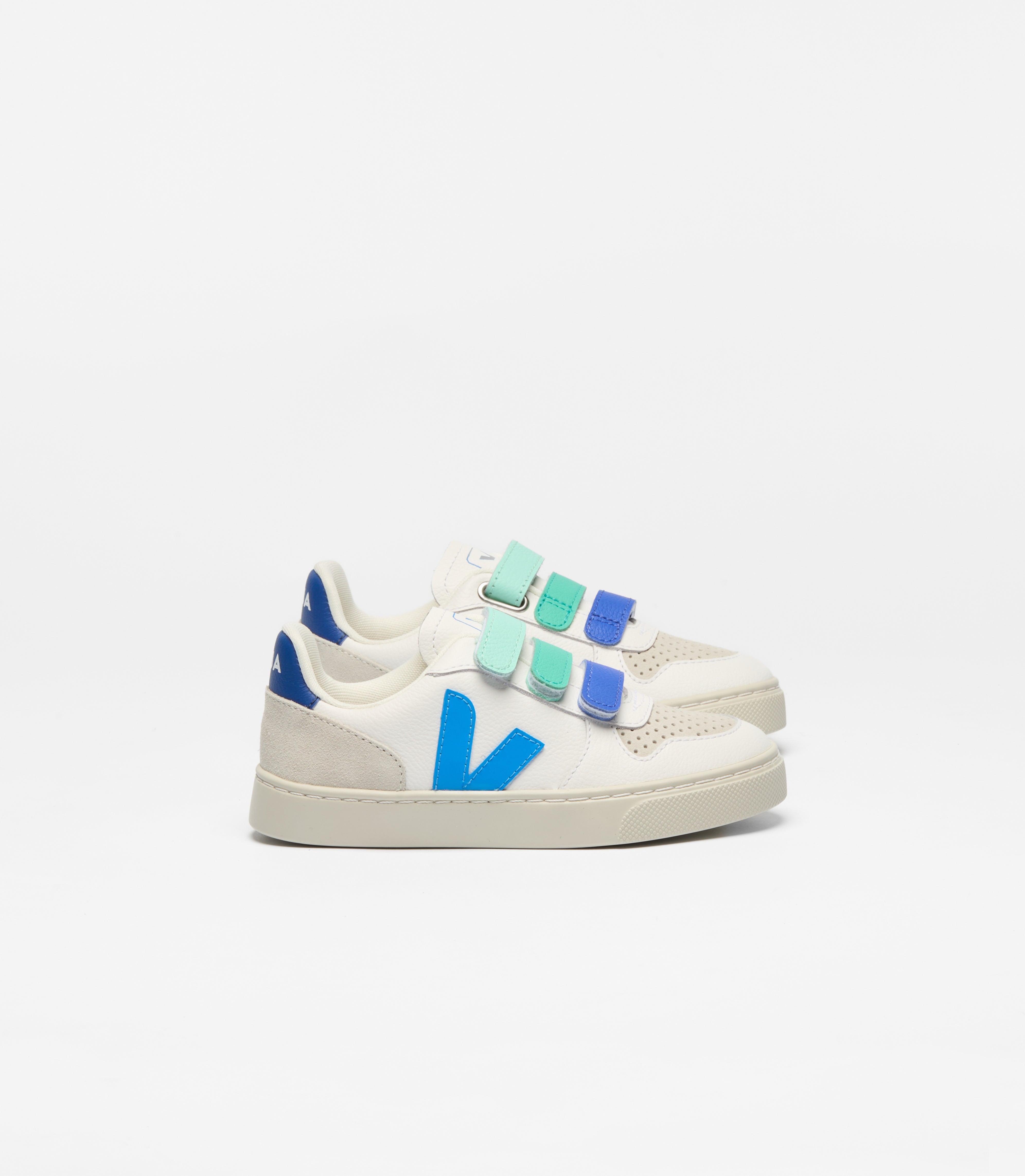 Veja Multi Blue Triple Velcro Sneaker