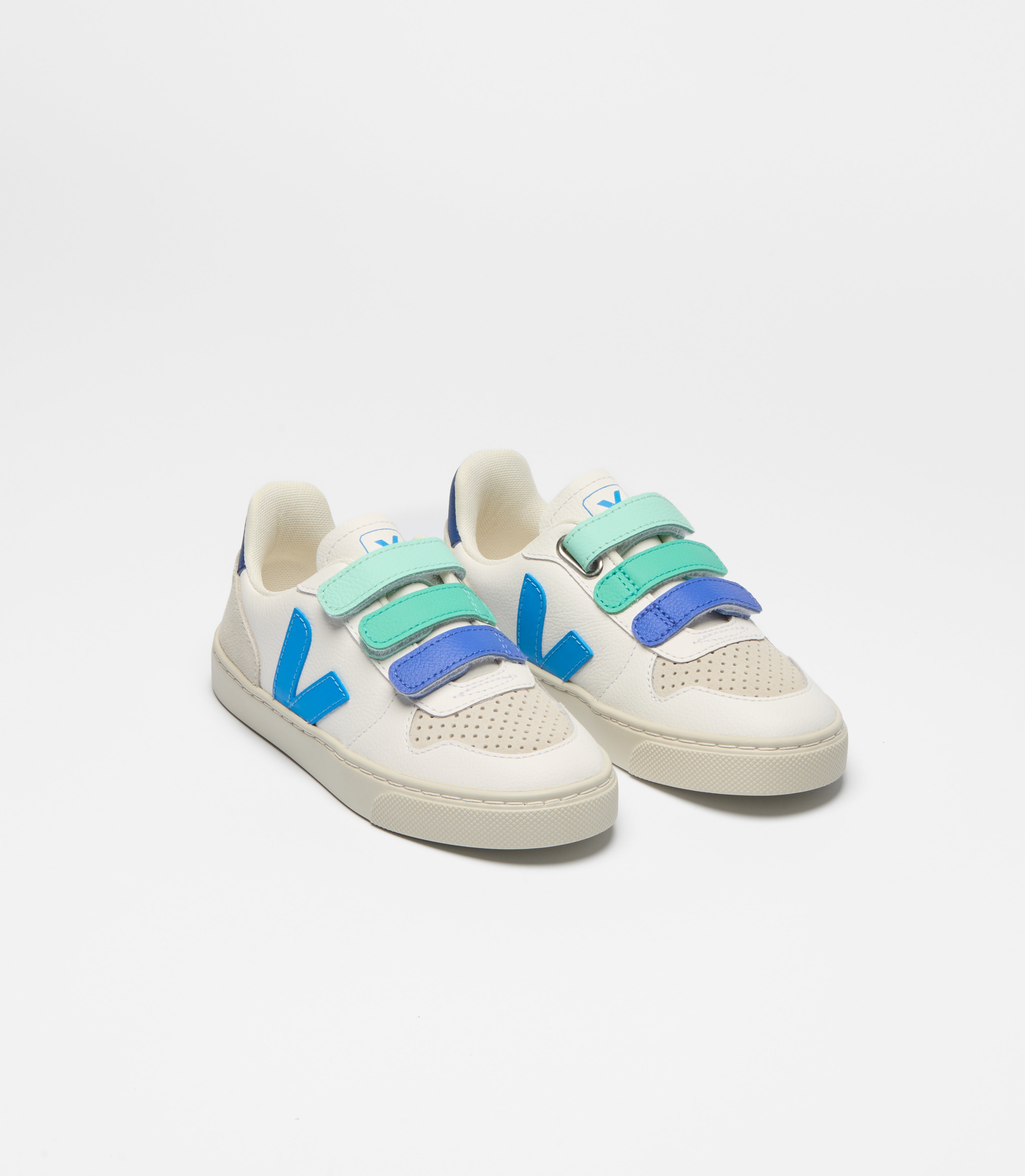 Veja Multi Blue Triple Velcro Sneaker