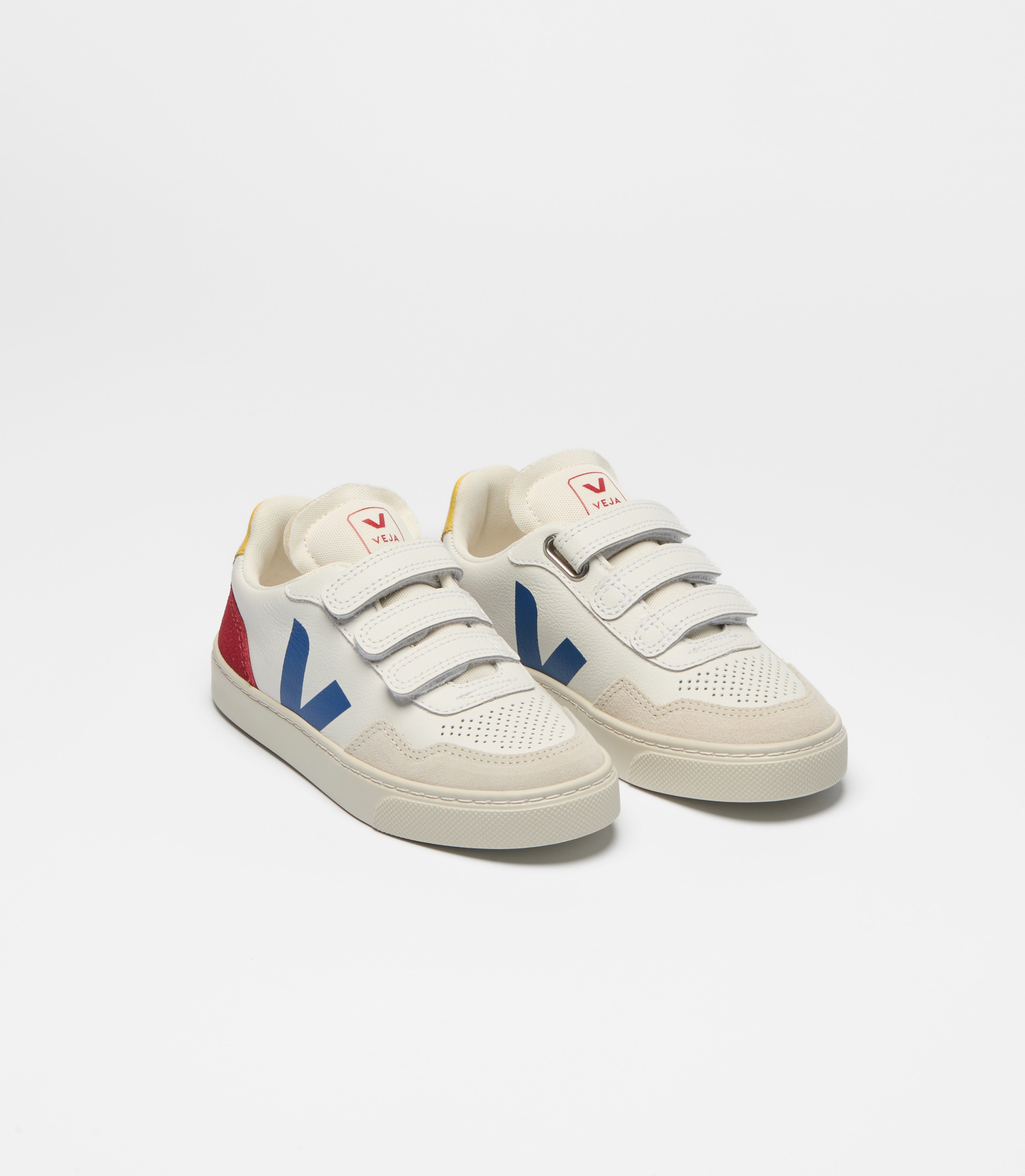 Veja Blue-Red Multi Triple Velcro Sneaker
