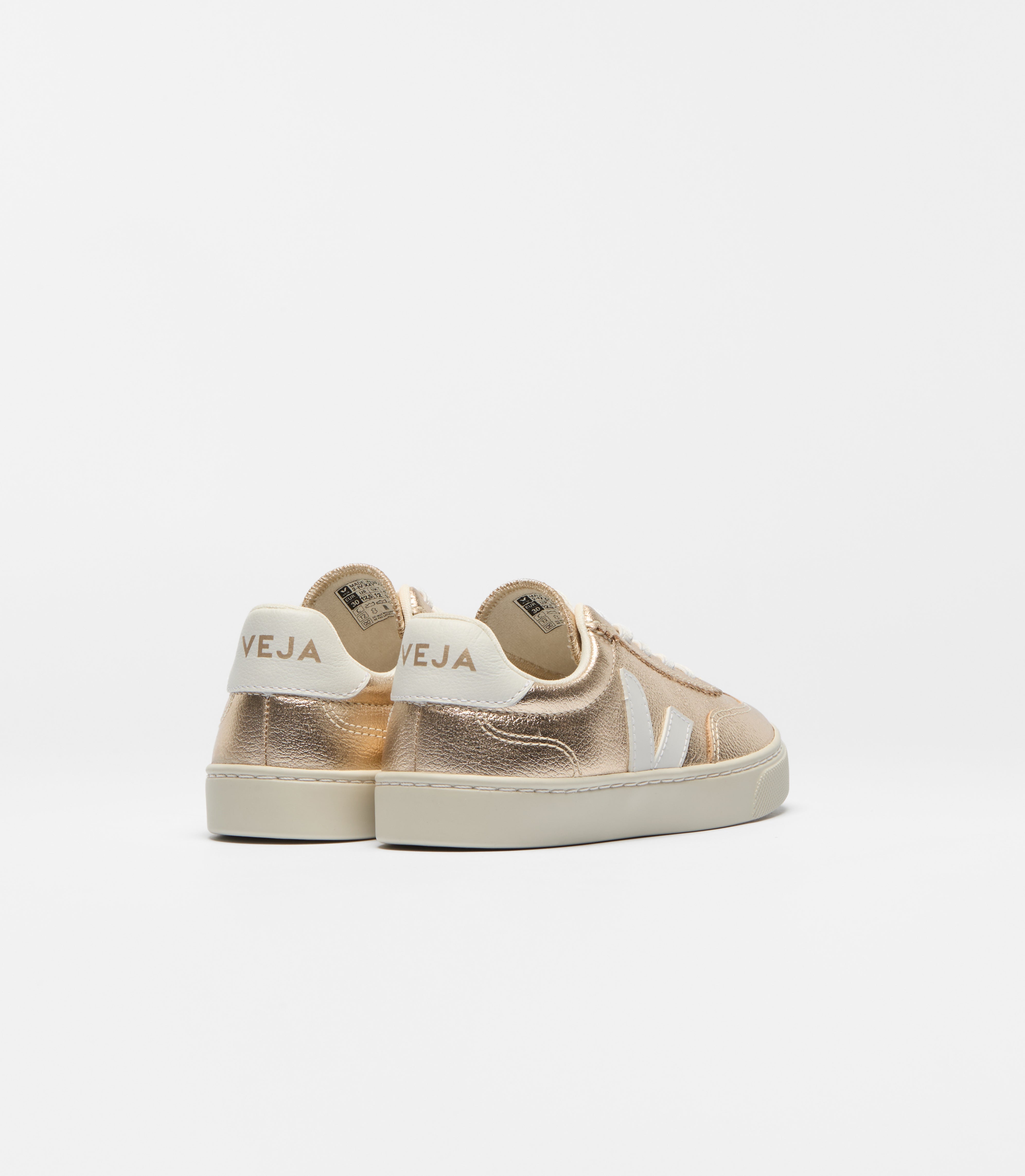 Veja Gold Elastic Laced Sneaker