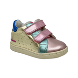 Falcotto Multi Metallic Double Velcro Sneaker- Kiner