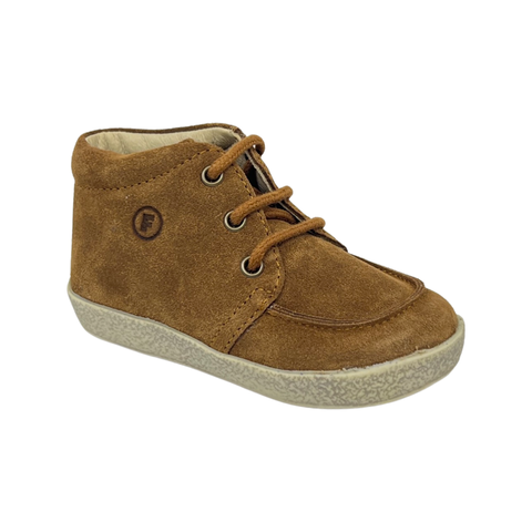 Falcotto Luggage Suede Laced Wallabee Bootie- Ostrit