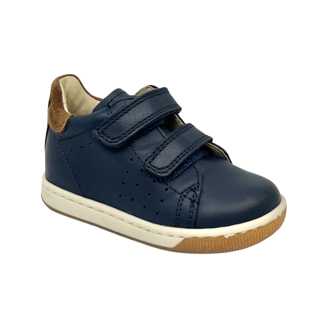 Falcotto Navy Double Velcro Sneaker- Adam