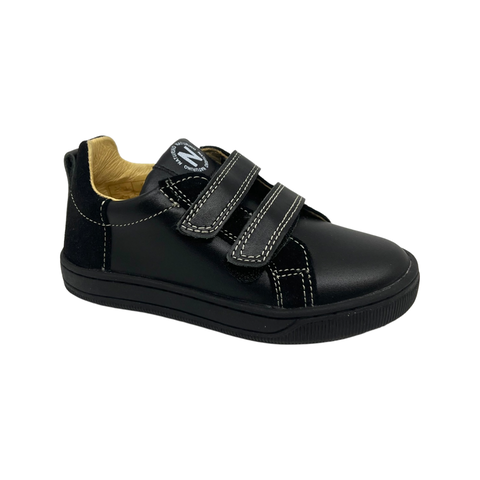 Naturino Black Double Velcro Sneaker- Caleb