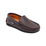Atlanta Brown Embossed Mocassin