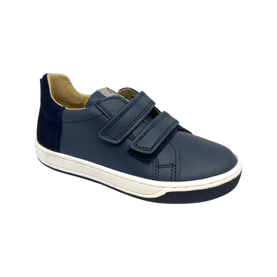 Naturino Navy Double Velcro Sneaker- Caleb