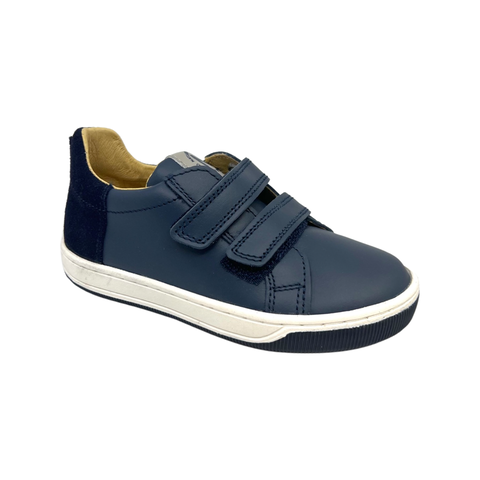 Naturino Navy Double Velcro Sneaker- Caleb