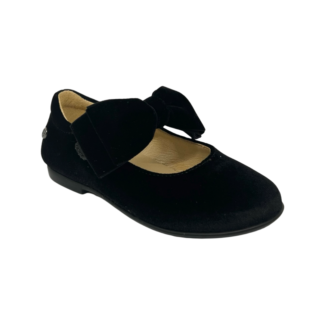 Naturino Black Velvet Mary Jane with Bow- Kelie
