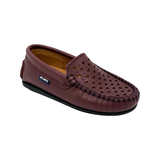 Atlanta Bordeaux Heart Cutout Moccassin