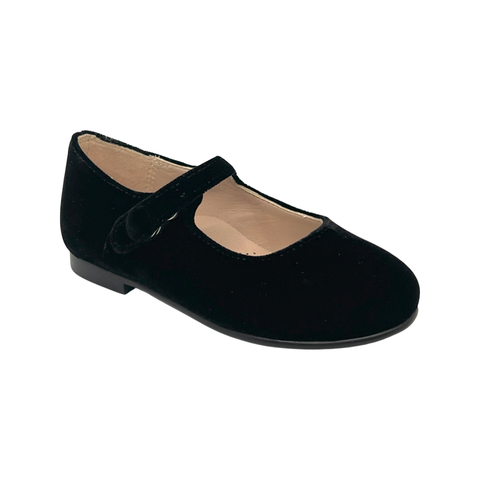 Beberlis Black Velvet Mary Jane