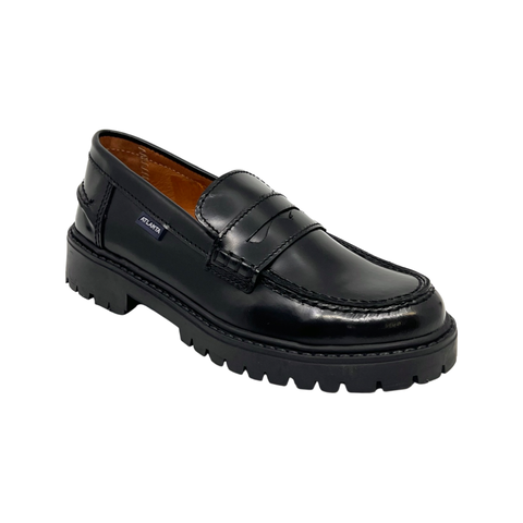 Atlanta Black High Shine Chunky Loafer