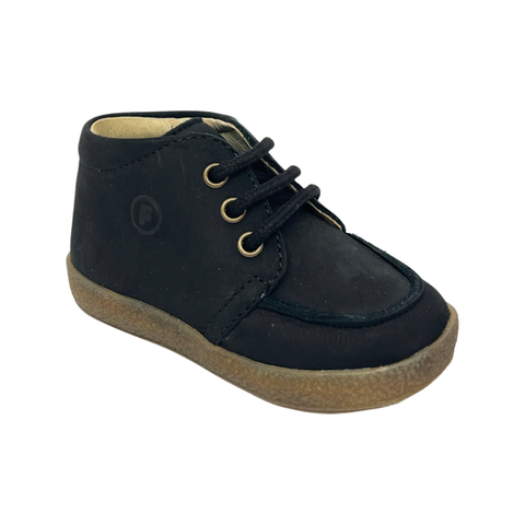Falcotto Black Nubuck Wallabee Bootie- Ostrit