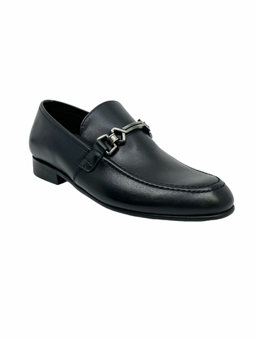 Andanines Black Chain Dress Loafer