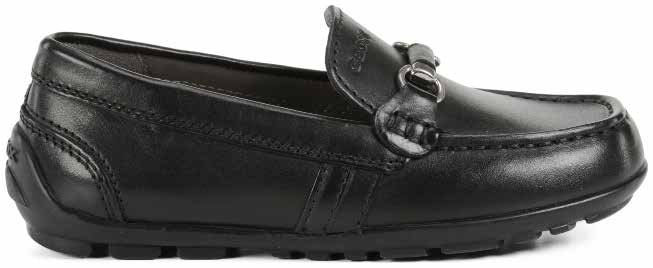 Geox Black Chain Loafer